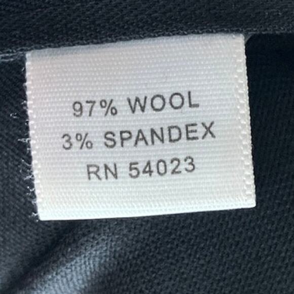 Banana Republic Womens Pants Black High Rise Jackson Fit Wool Blend Stretch 8 - Picture 6 of 12